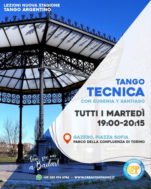 Nuove lezioni all’aperto a Torino con Creacion Tango