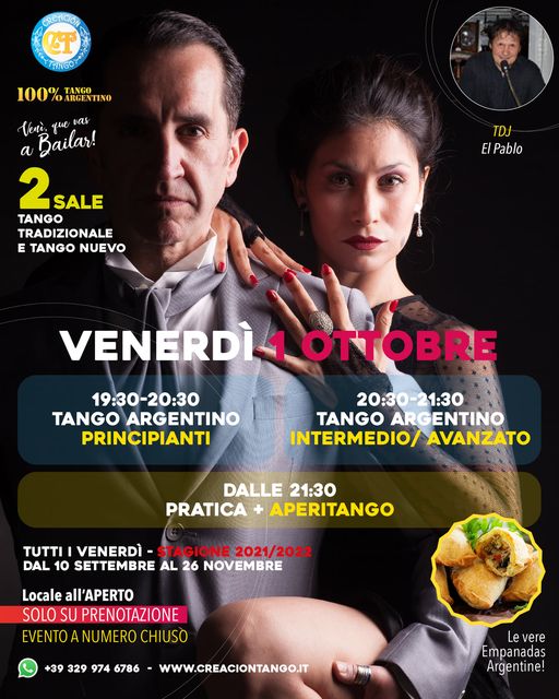 Pratica Tango, Venerdì 1 Ottobre!