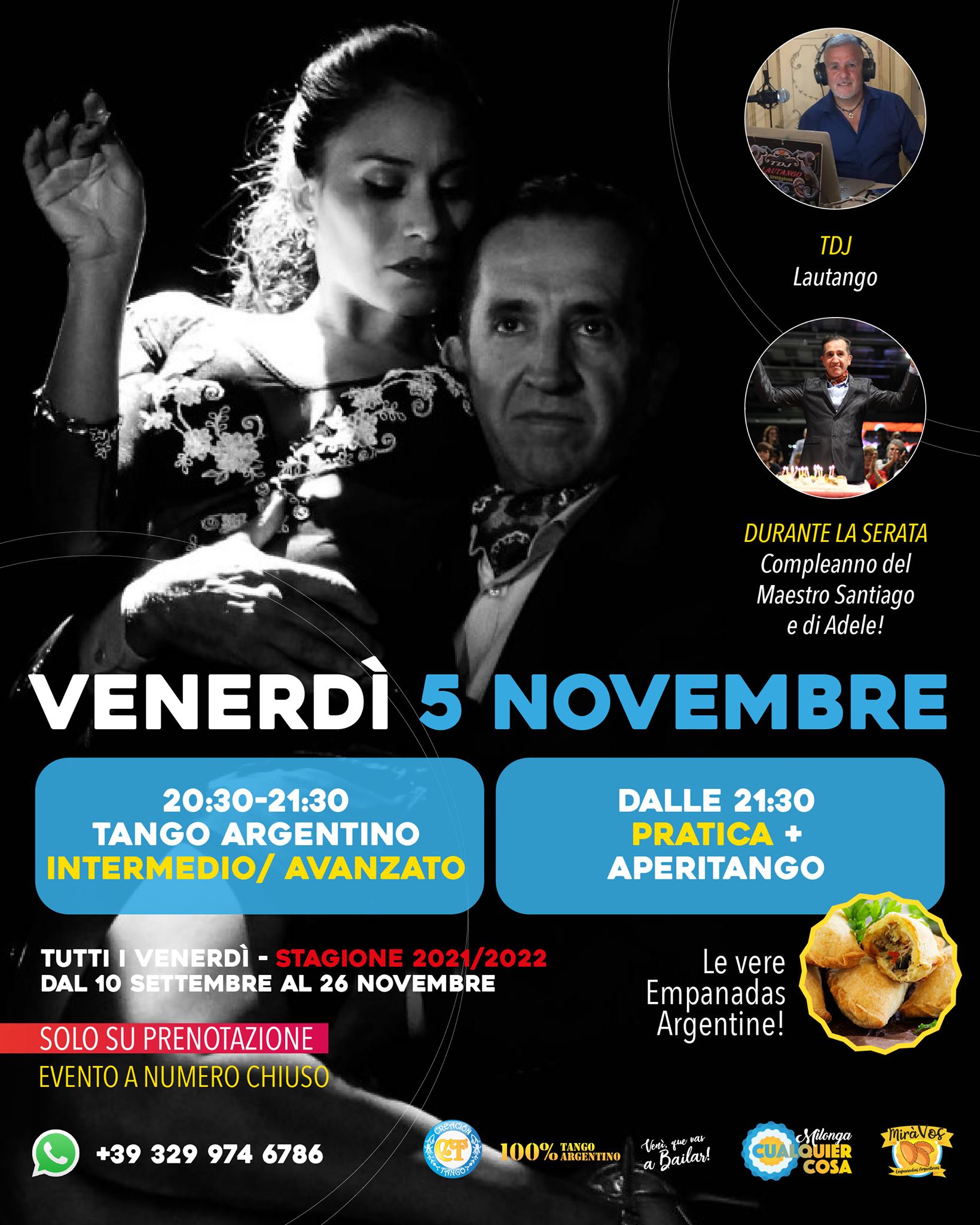 Evento Tango Venerdì 5 Novembre