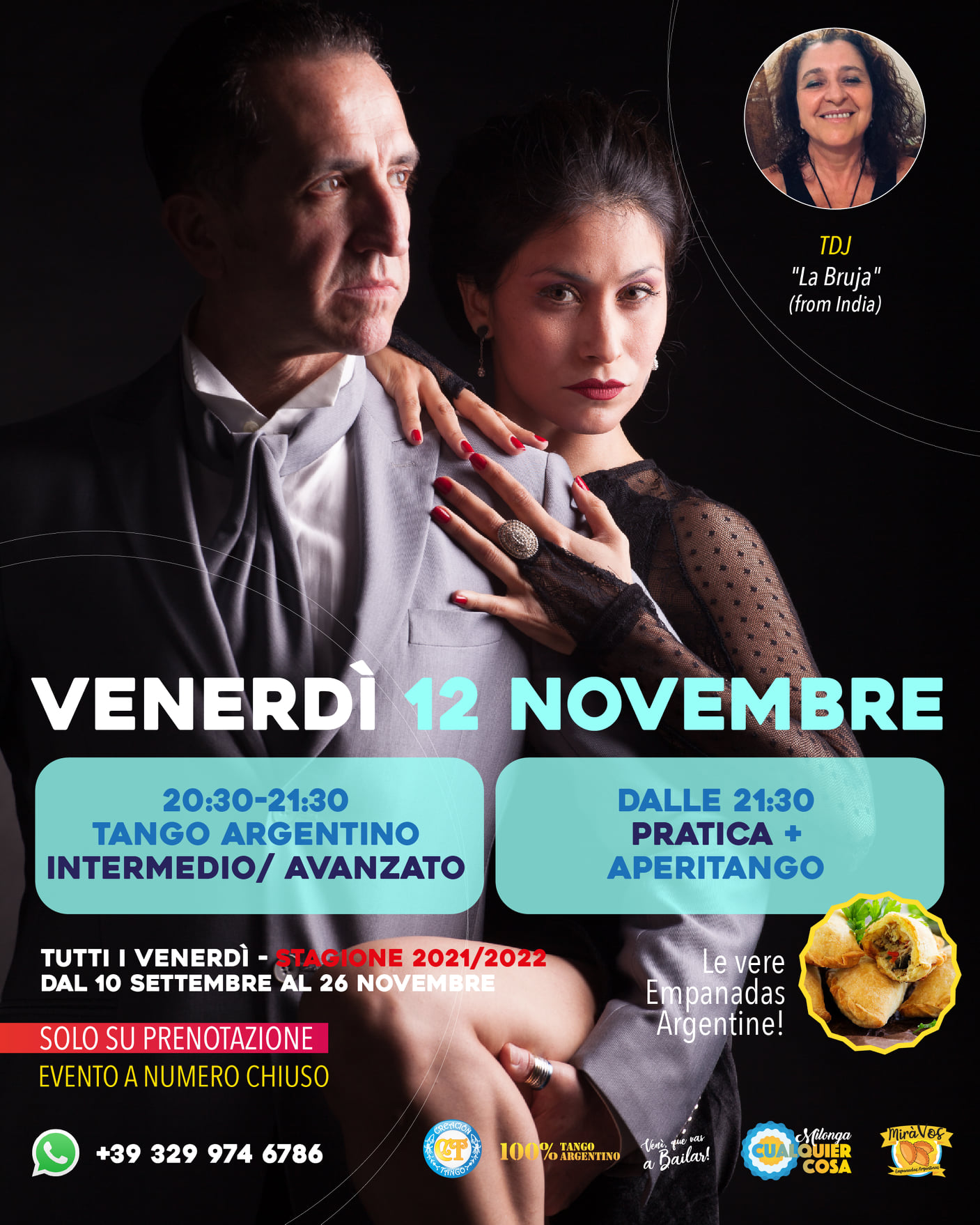 Partecipa al nuovo evento Tango di Venerdì 12 Novembre