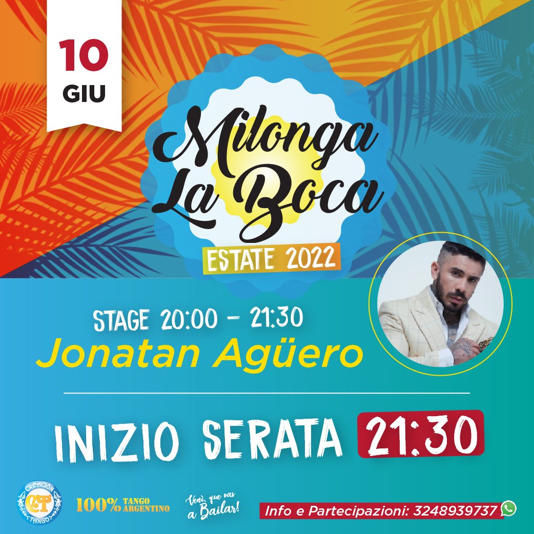 Stage di Milonga pre-serata con Jonatan Aguero